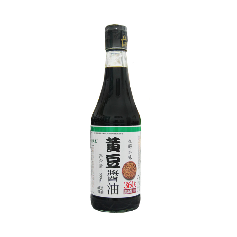 绿业春-正信荣记】360天500ml2纯粮手工特级酿造黄豆酱油无白砂糖